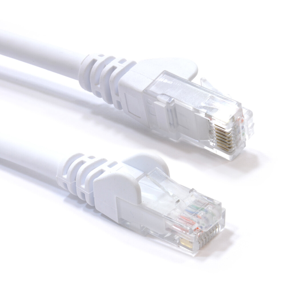 kenable C6 CAT6 CCA UTP RJ45 Ethernet LSZH Networking Cable White  0.5m