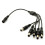 kenable DC Power Splitter 5 way Adapter 2.1mm CCTV 12V PSU to 5 LED/Camera Cable 1