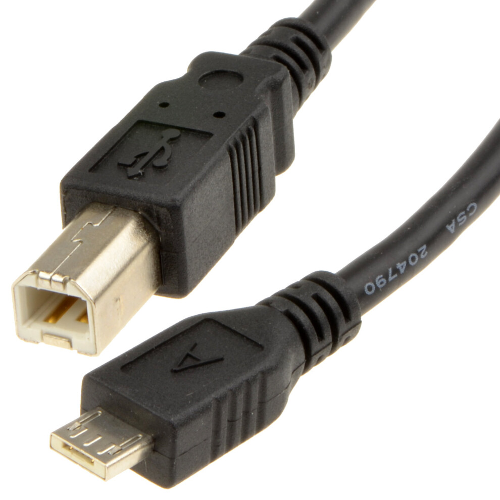 kenable USB 2.0 Micro A To USB Standard B Cable 2m Lead