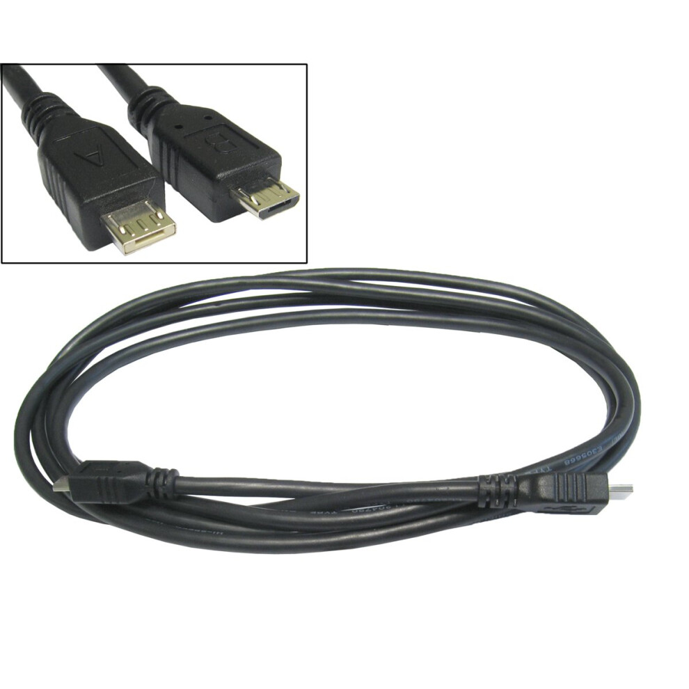 kenable USB Micro A to USB Micro B 2m Cable Lead