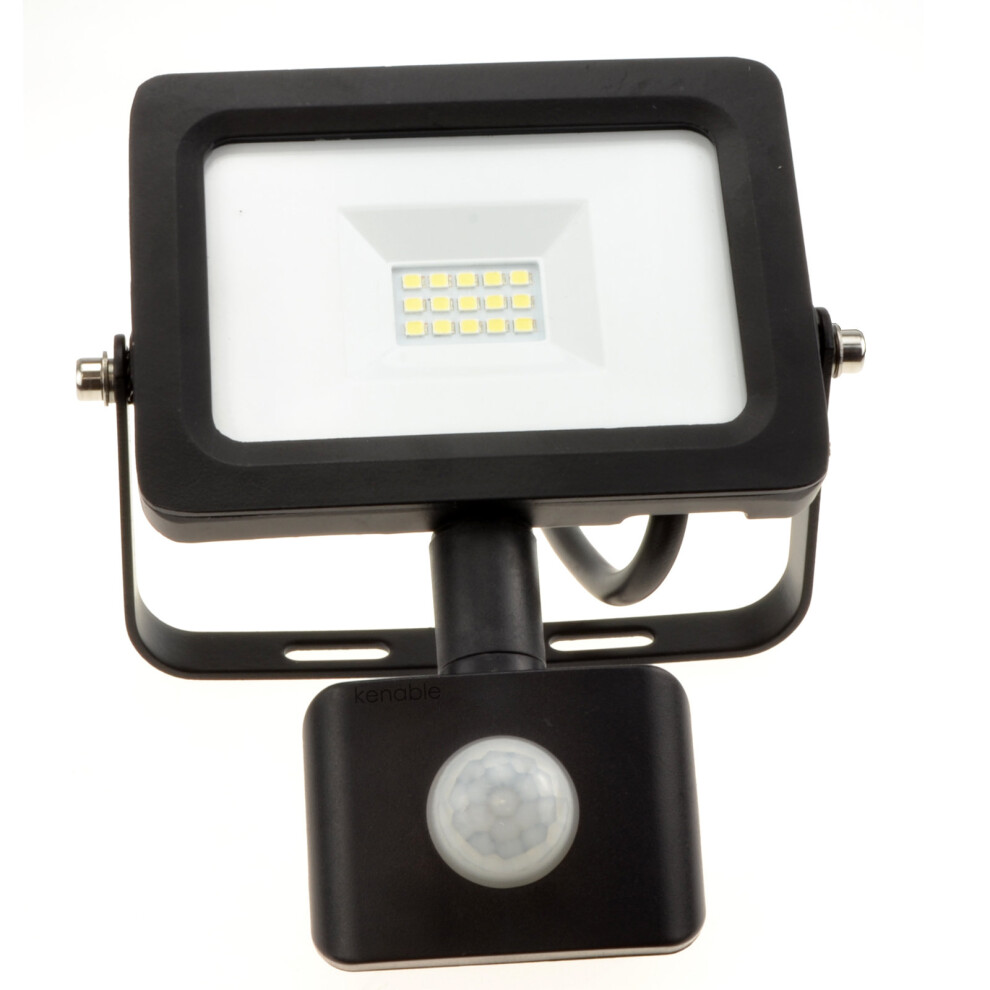 kenable Outdoor Security LED Floodlight 10W with PIR Day Night Motion Sensor