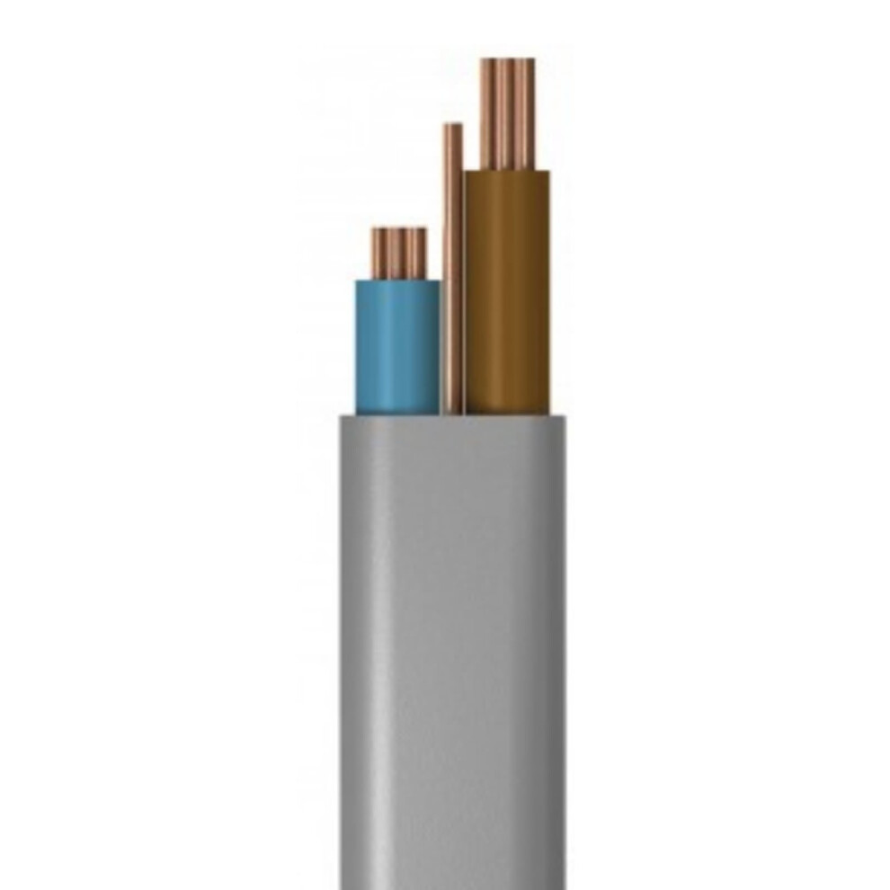Kenable 6Mm Twin & Earth Mains Power Cable Flat Grey Upto 47A 10M 5055383452545