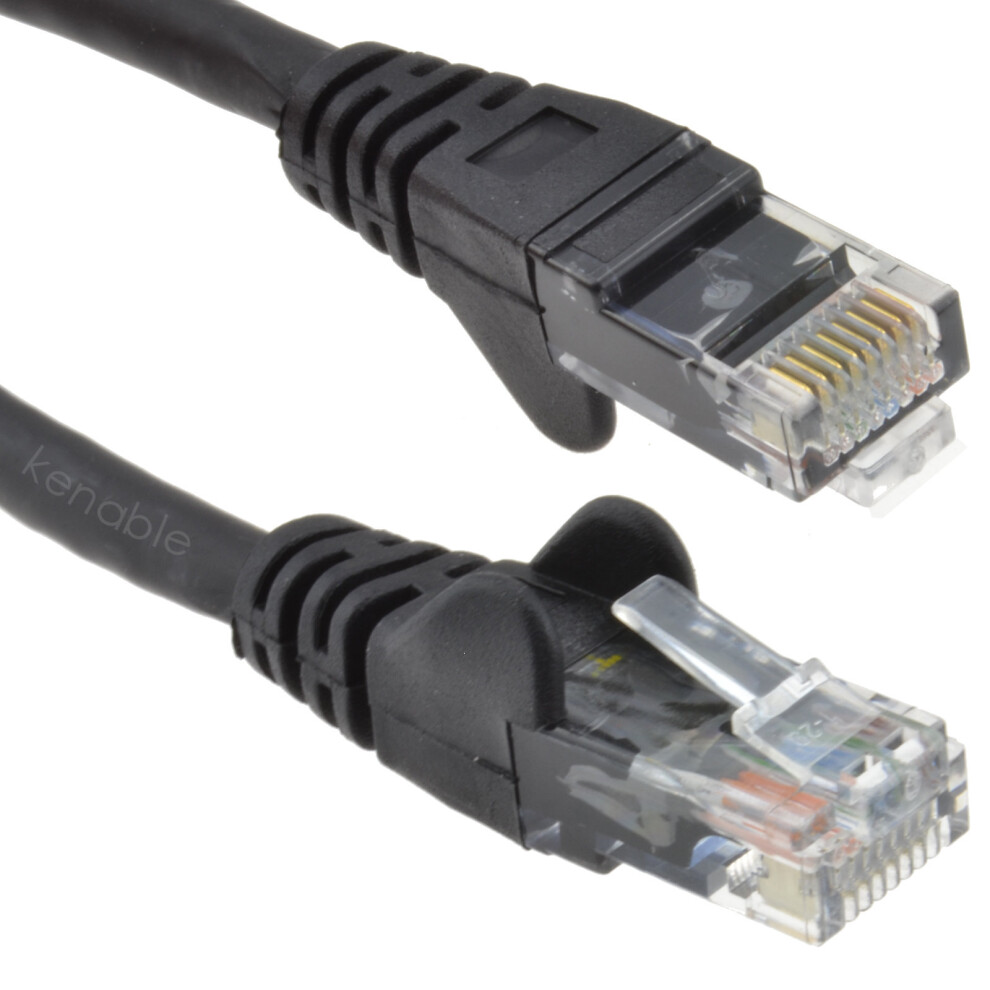 kenable C6 CAT6 CCA UTP RJ45 Ethernet LSZH Networking Cable Black 20m