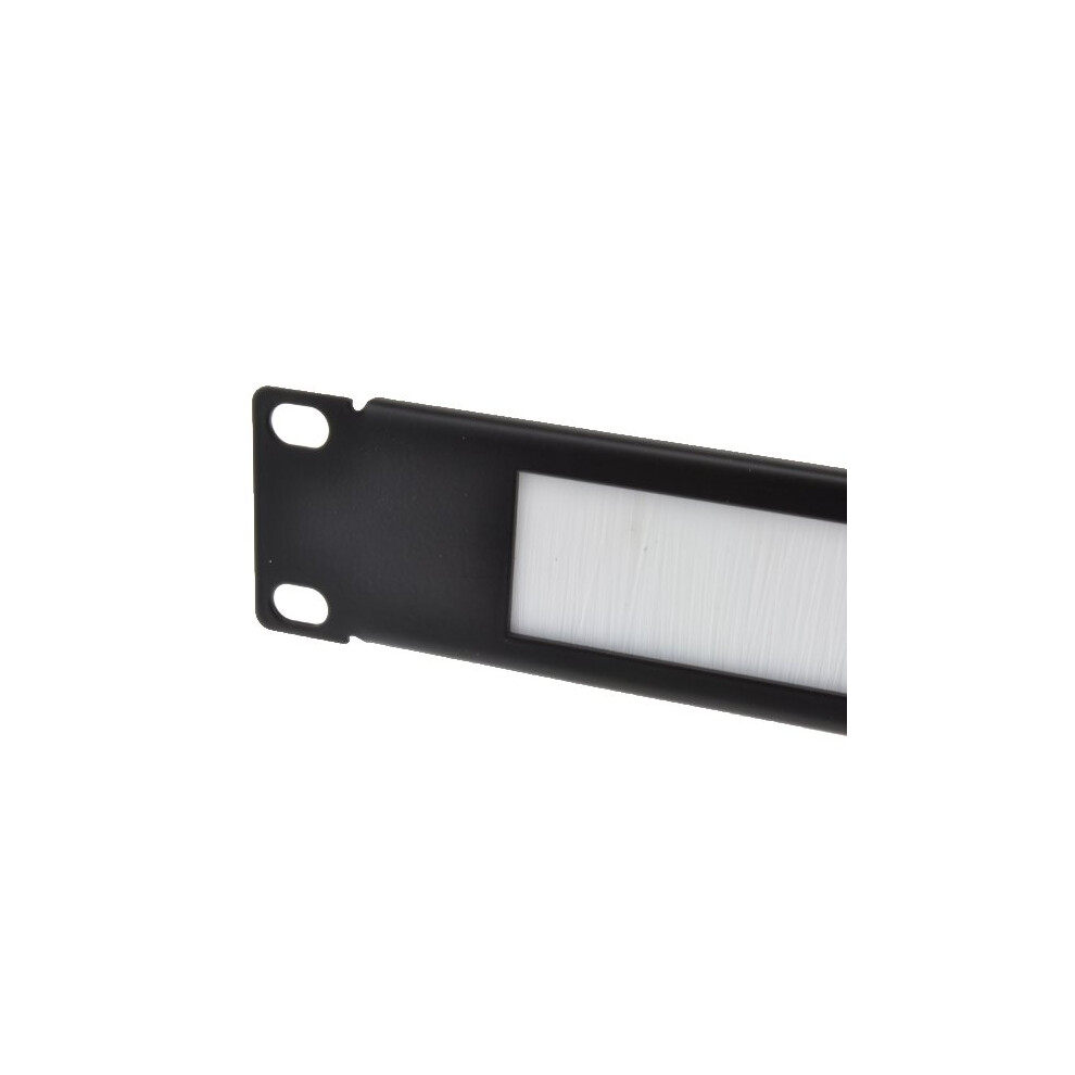 kenable White Brush Cable Management 19 Universal Panel 1U for Data Cabinet