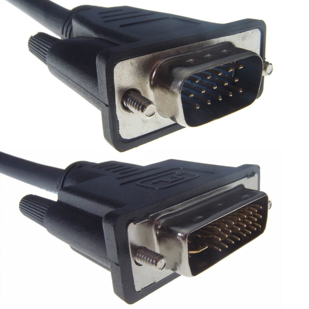 kenable DVI I [DIGITAL+ANALOGUE]  24+5  to VGA HD15 Male Cable 5m