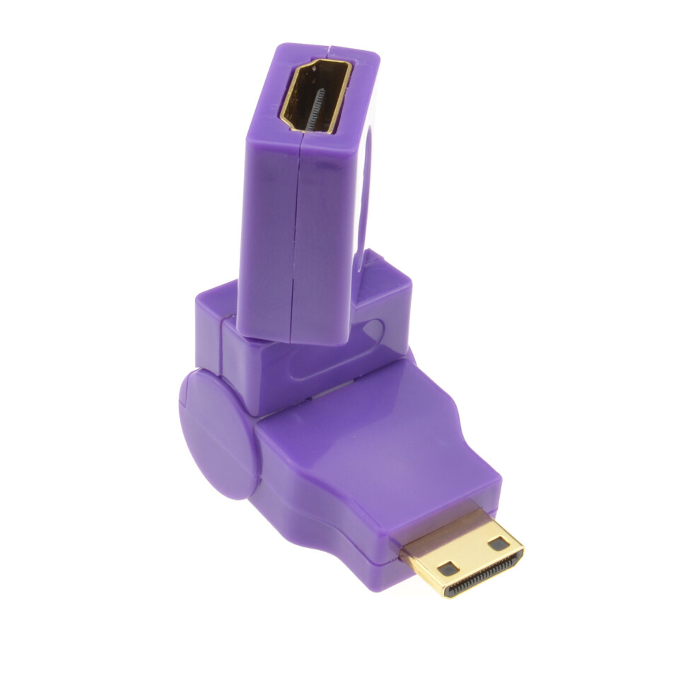kenable HDMI Socket to Mini C Type 360 Degree Multi Angle Rotating Adapter