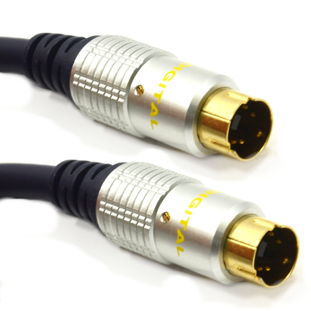 kenable Pure OFC HQ SVHS S Video 4 pin mini Din Cable Gold  5m