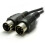 kenable kenable MIDI 5 Pin DIN Plug to 5 Pin DIN Plug Cable 2m Black 1