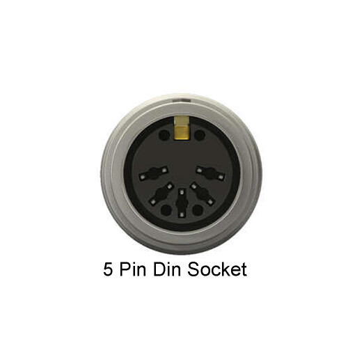 kenable kenable MIDI 5 Pin DIN Plug to 5 Pin DIN Plug Cable 2m Black 1