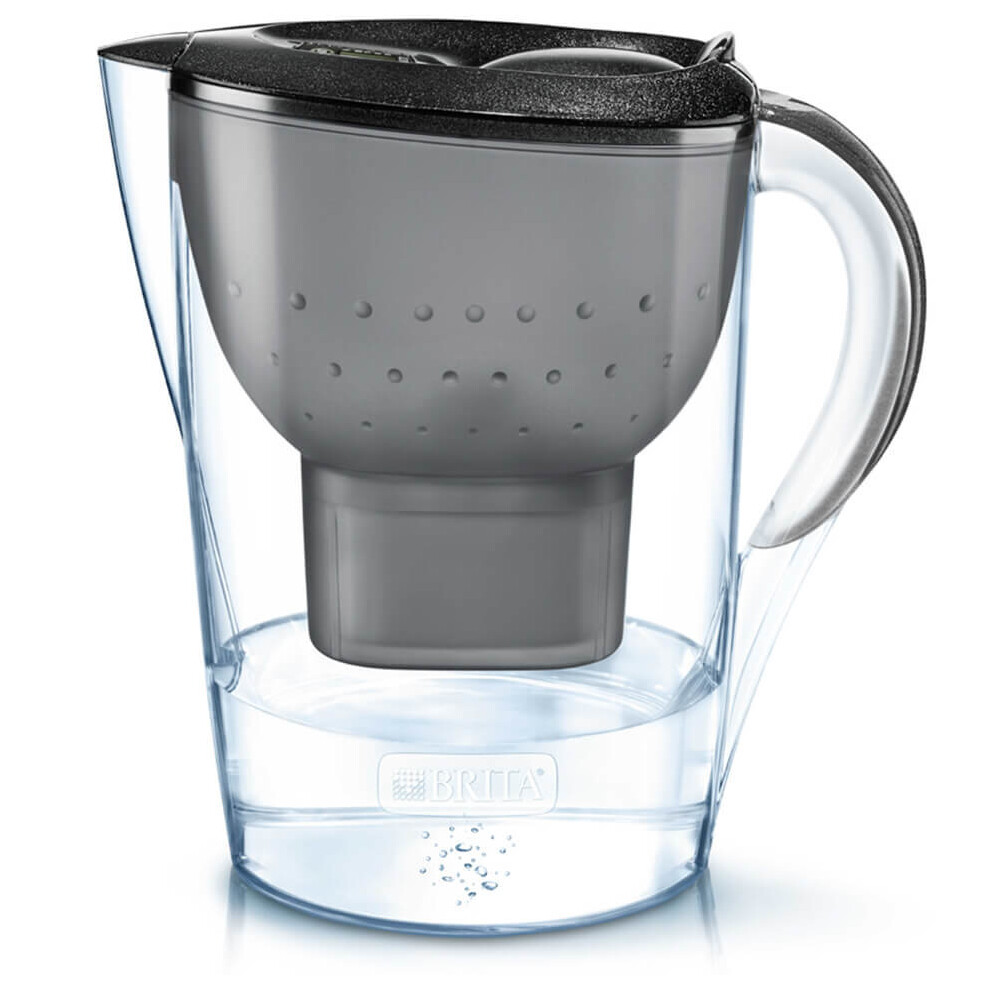 Brita Marella Water Filter Jug & 3Pk Maxtra+ Water Filter Cartridges Grey