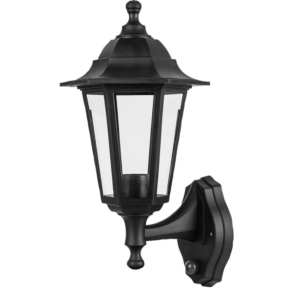 kenable Wall Mounted Lamp Outdoor Garden Light with Night and Day Sensor Black