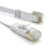 kenable kenable FLAT CAT6A S STP Shielded 500MHz Ethernet LAN Cable RJ45  5m WHITE 3