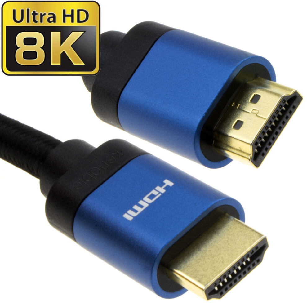 Hdmi V2.1 Ultra High Speed Hdr 8K 4K 60Hz 48Gbps Earc Cable 2M Blue 5054338104188