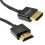 kenable Slim HDMI High Speed 3D TV Low Profile Cable with Ethernet 1m Black 1