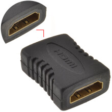 HDMI Slimline Coupler Joiner Female Socket to Female Socket GOLD
