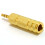 kenable kenable 6.35mm Stereo Socket to 3.5mm Stereo Male Jack METAL GOLD Adapter 1