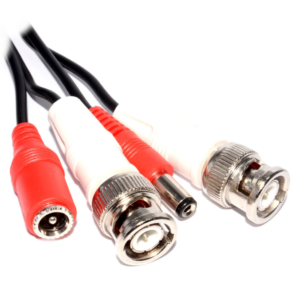 kenable CCTV BNC Plugs & DC 2.1mm Camera Power Extension Cable 5m