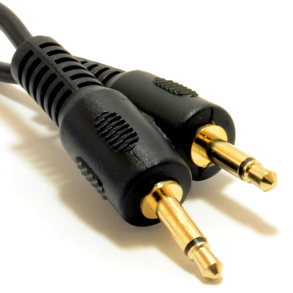 kenable Mono 3.5mm Jack Plug to Mono 3.5mm Jack Plug Cable Lead 0.5m 50cm GOLD