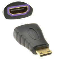kenable HDMI Female to Mini Type-C Male Converter Adapter - Gold (8713)