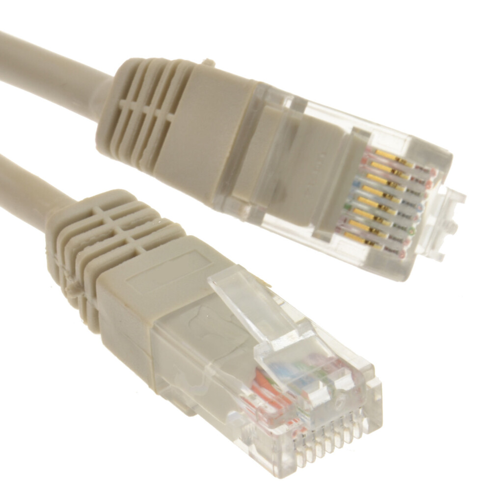 kenable Grey Network Ethernet RJ45 Cat 5E UTP PATCH LAN COPPER Cable 50cm 0.5m