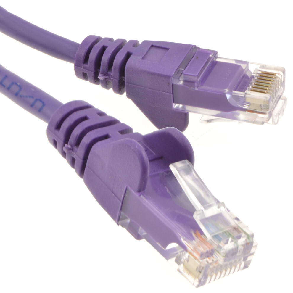 kenable Violet Network Ethernet RJ45 Cat5E CCA UTP PATCH 26AWG Cable 0.5m