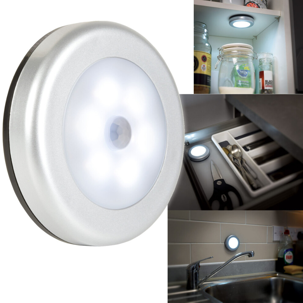 LED PIR Motion Sensor Under Cupboard Wardrobe Magnetic Stick On Light