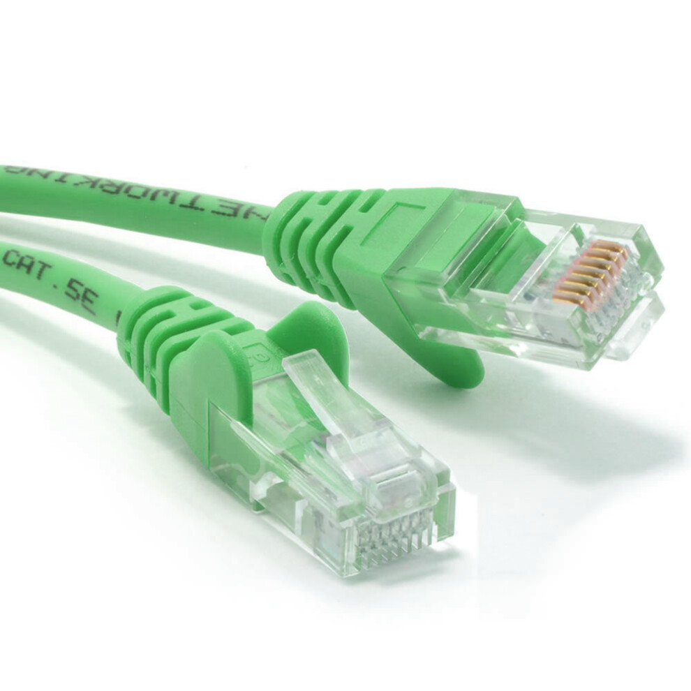 kenable Green Network Ethernet RJ45 Cat5E CCA UTP PATCH 26AWG Cable Lead  5m