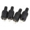 kenable 2 pin DIN Plug Speaker and HiFi Connector Screw Terminals Strain Ends [4 Pack] 1
