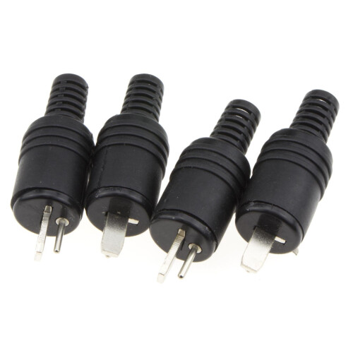 kenable 2 pin DIN Plug Speaker and HiFi Connector Screw Terminals Strain Ends [4 Pack]