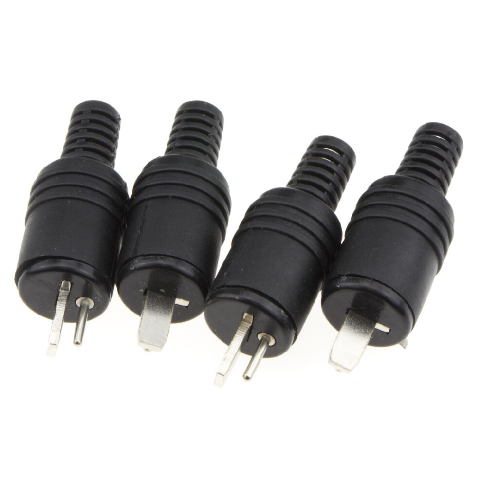 kenable 2 pin DIN Plug Speaker and HiFi Connector Screw Terminals Strain [4 Pack]