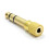 kenable kenable 3.5mm Stereo Jack Socket to 6.35mm Stereo Male Plug Adapter Gold 1