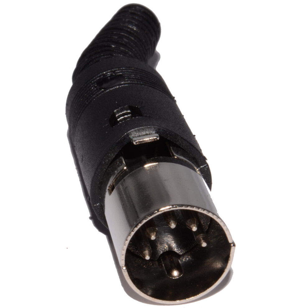 Kenable 5 Pin Din Male Soldering End Terminal & Strain Relief For Midi Cables