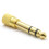 kenable kenable 3.5mm Stereo Jack Socket to 6.35mm Stereo Male Plug Adapter Gold 2