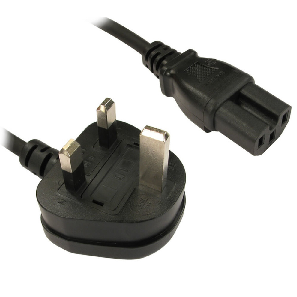 kenable Power Cord UK Plug to HOT IEC Cable  Kettle Lead  C15 2m