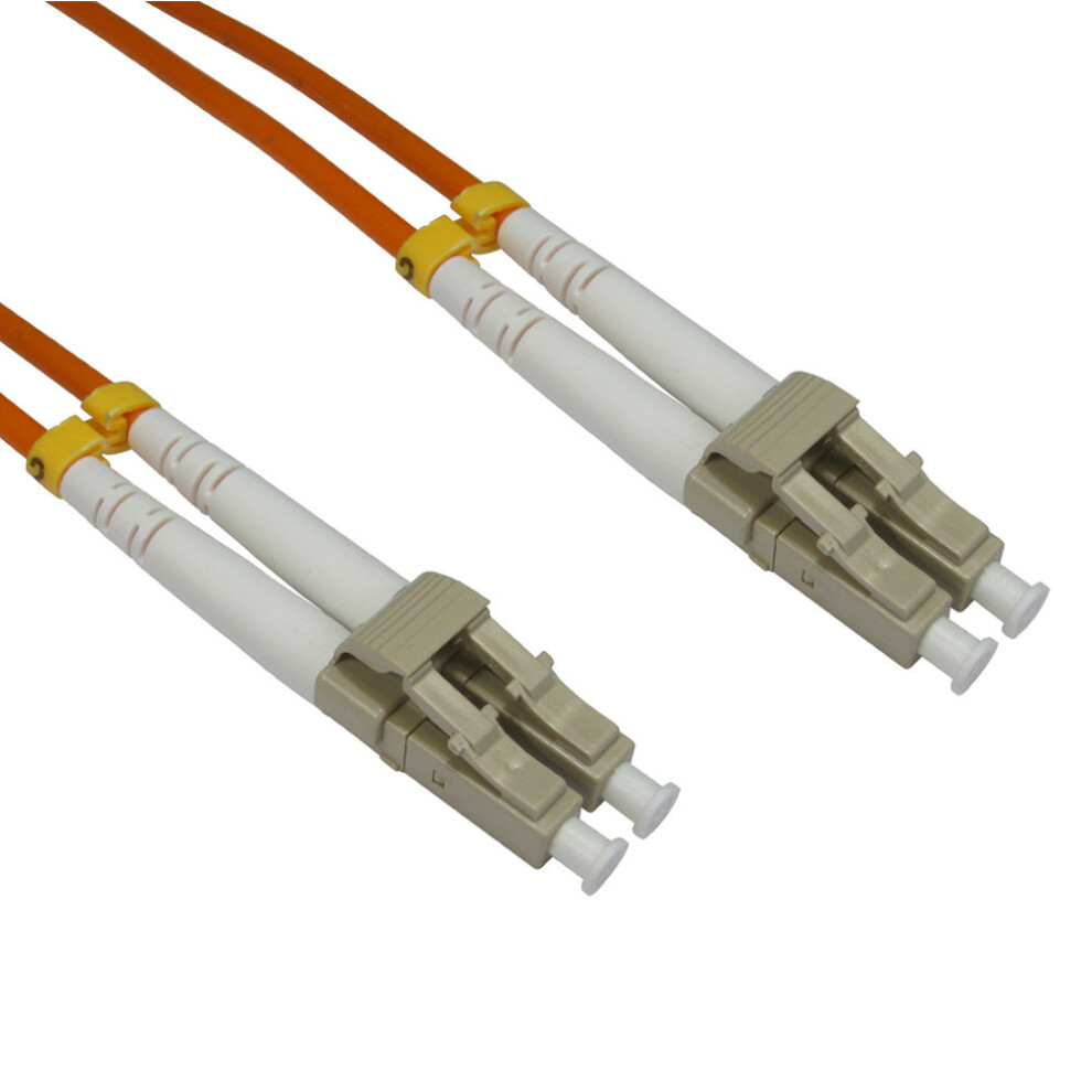 kenable OM2 Orange Fibre Optic  LC LC Duplex MM 50 125 Patch LSZH Cable 2m