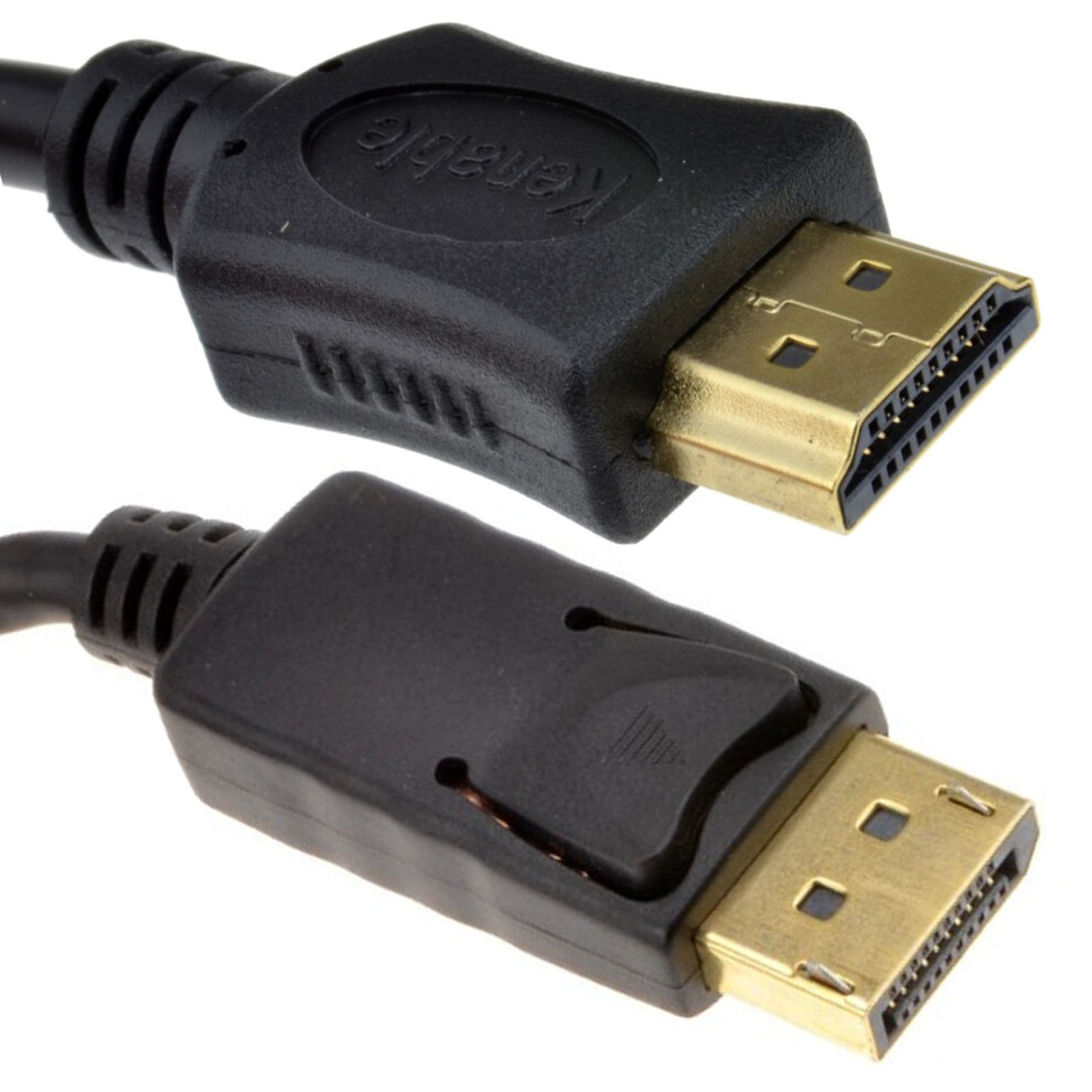 Kenable Displayport Plug To Hdmi Male Plug Display Monitor Tv Cable 2M