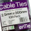 kenable enTie Black Cable Ties 2.5mm x 200mm Nylon 66 UL 94V-2 Approved 100 Pack Code 8847 2