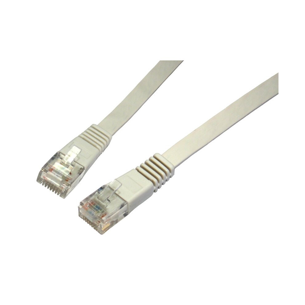 kenable FLAT GREY Ethernet Network LAN Patch Cable LSOH LSZH Low Smoke  0.5m