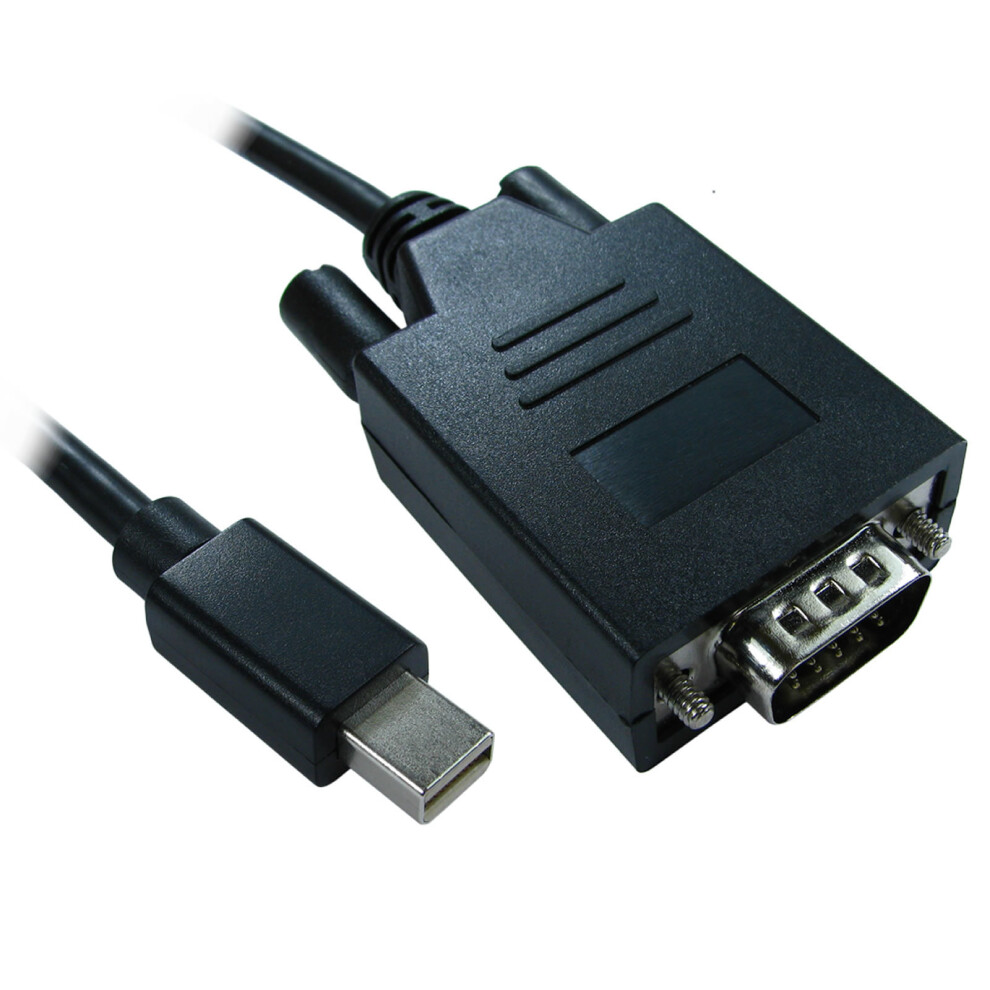 kenable Mini DisplayPort Male Plug to 15 Pin SVGA Monitor PC Video Cable 2m