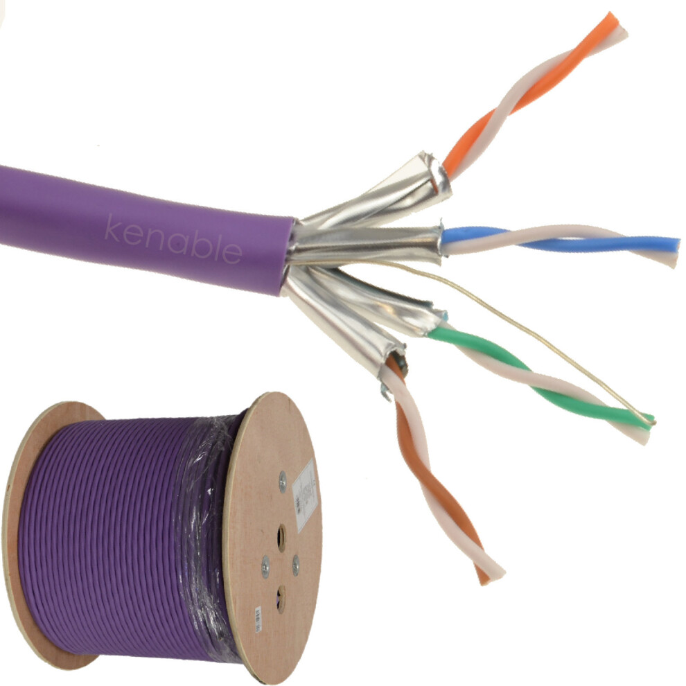 Kenable Cat6a U Ftp Copper Low Smoke Lszh 10 Gigabit Network Cable Reel 305M