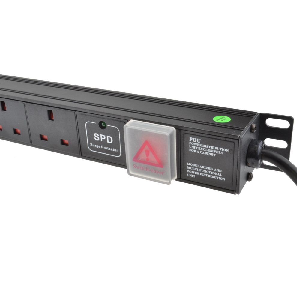 kenable Power Distribution Unit PDU 12 Way Surge Protected VERTICAL Rack Mount