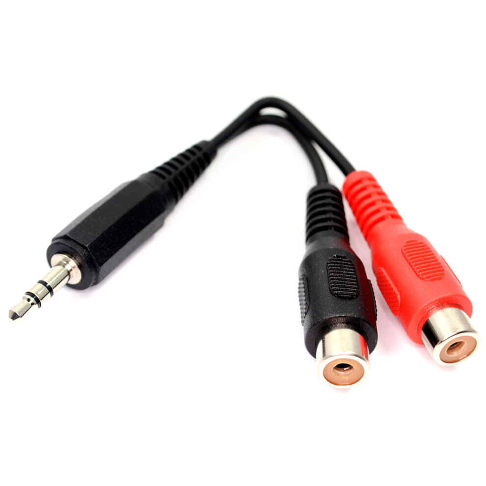 kenable 3.5mm Stereo Jack to Twin Phono RCA Sockets Adapter Cable