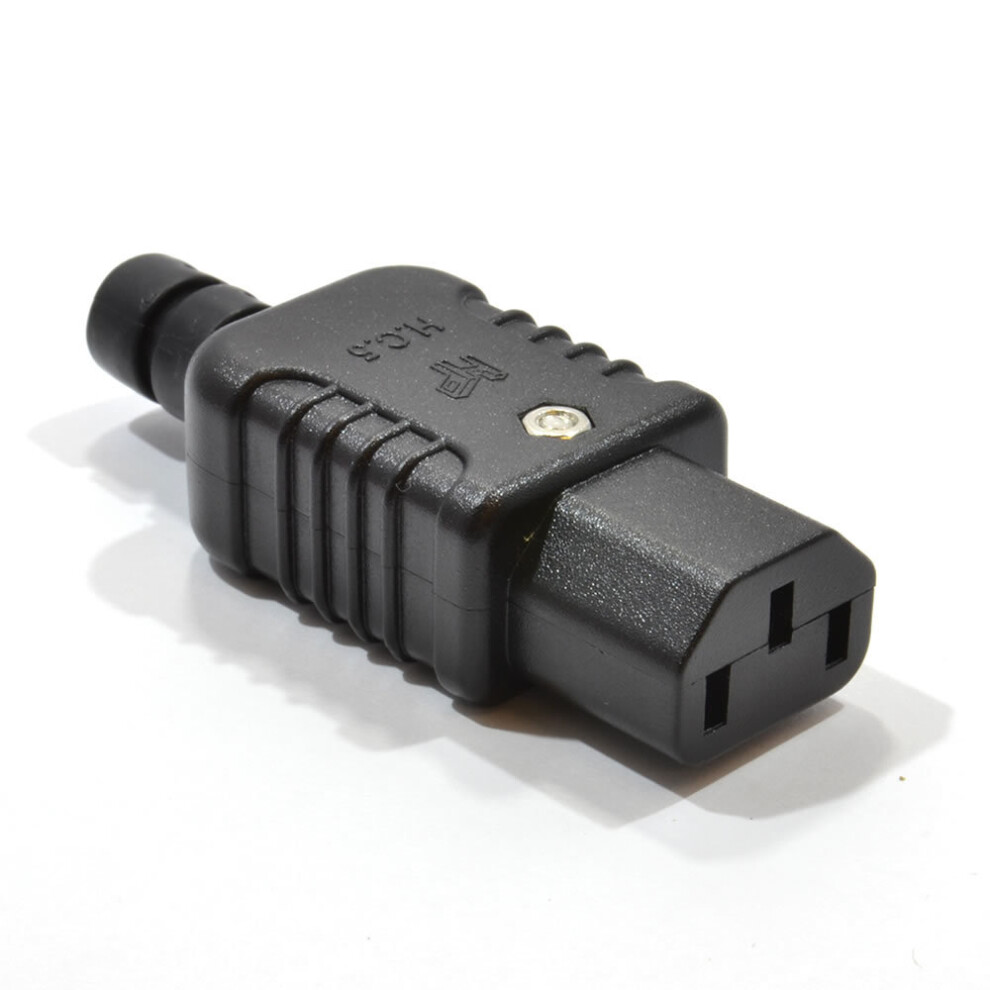 Kenable Heavy Duty Rewireable Iec C13 Female Inline Socket Plug 10A 250V