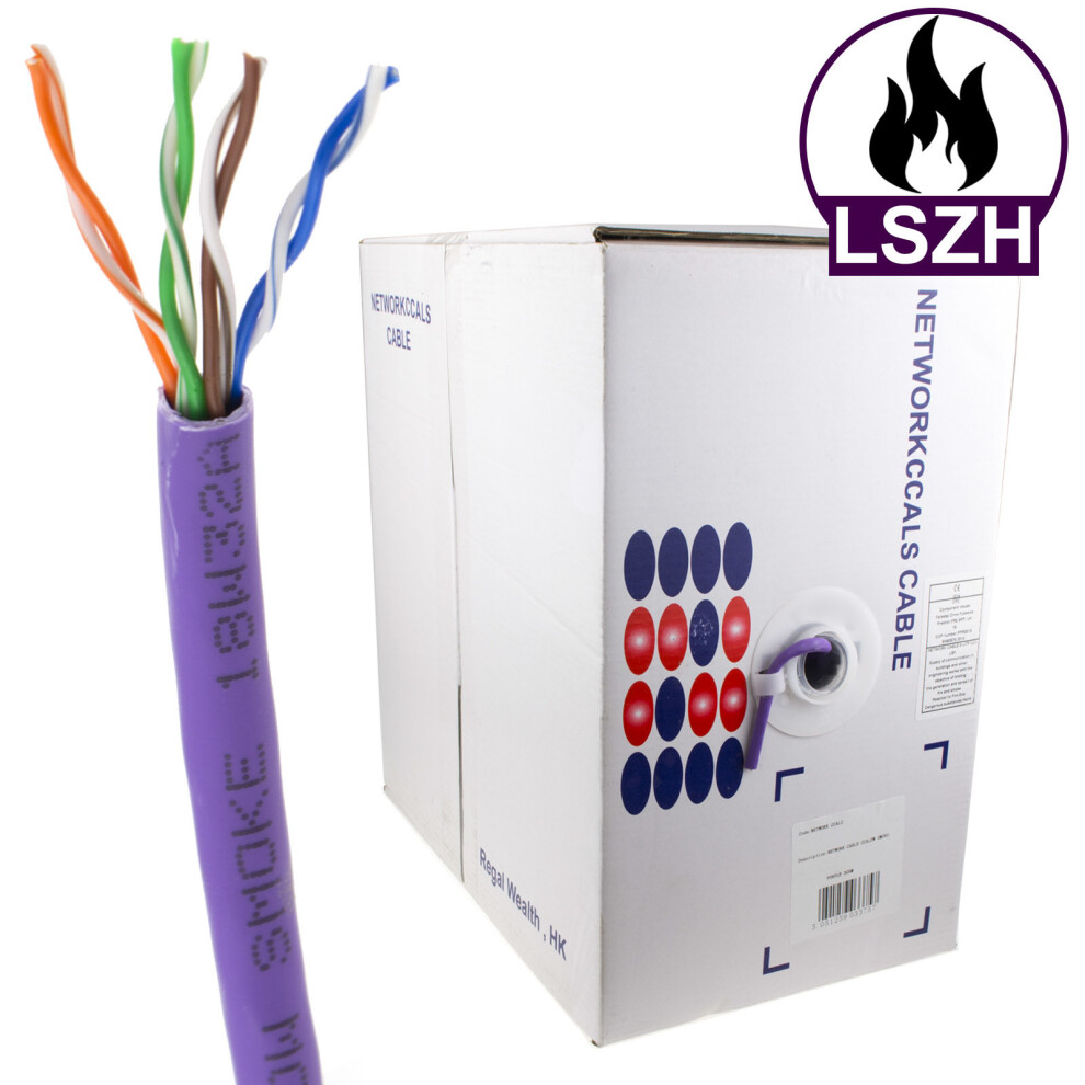 Kenable Low Smoke Cat5e-Cca Lszh Lsoh Utp Ethernet Network Cable Reel Box 305M