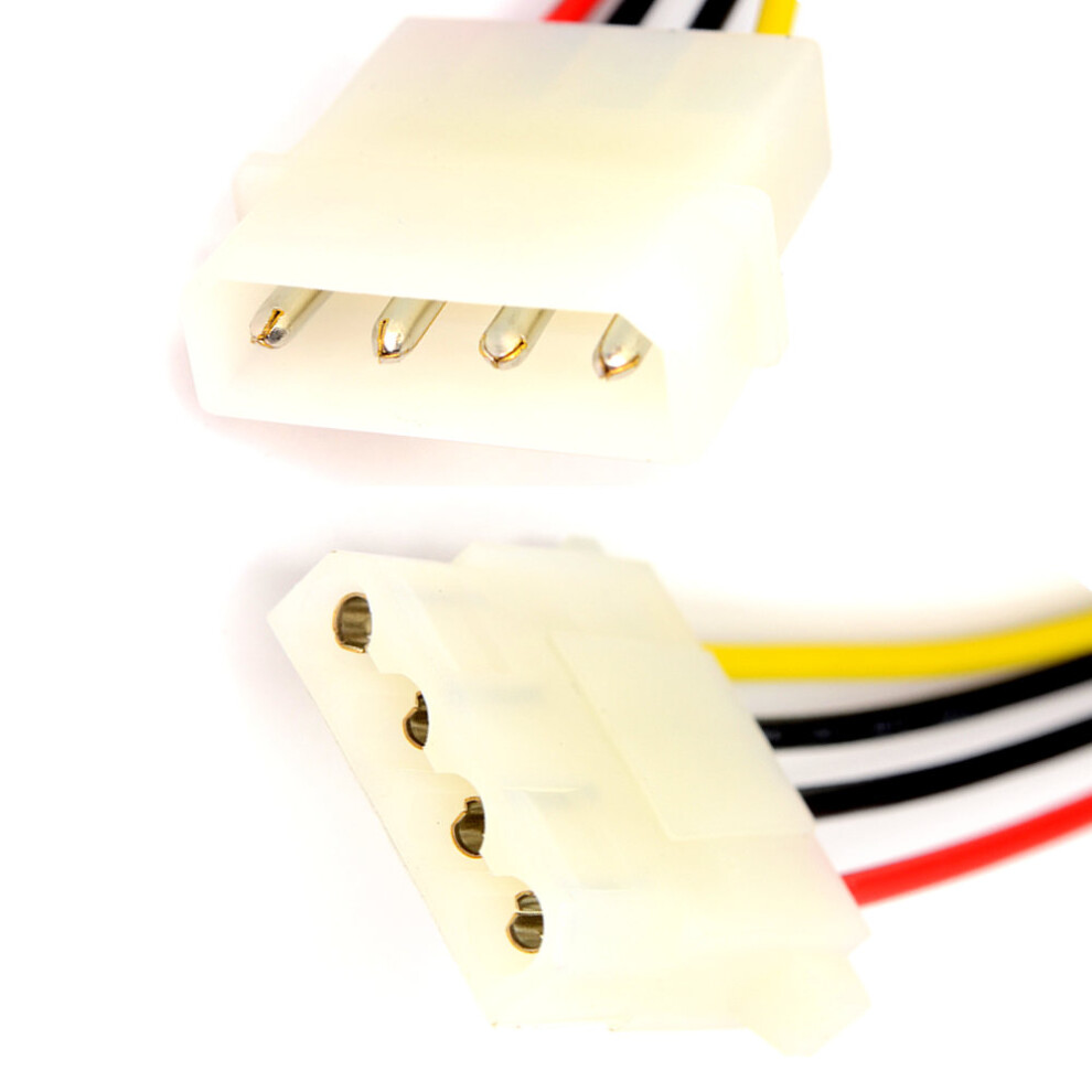 Kenable Power Extension Cable 4 Pin Lp4 Molex Male To Female 12Cm