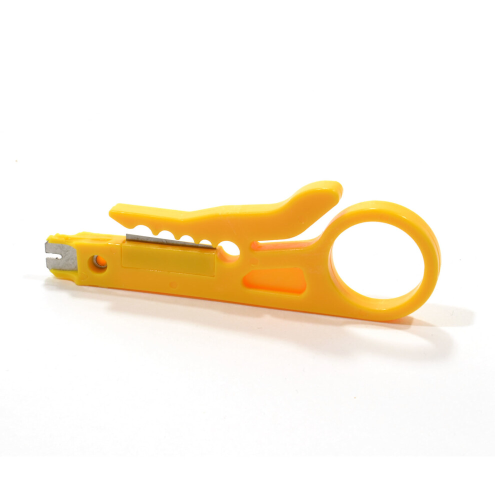 kenable Punch Down UTP Cable Cutter Stripper Tool IDC Network   Yellow