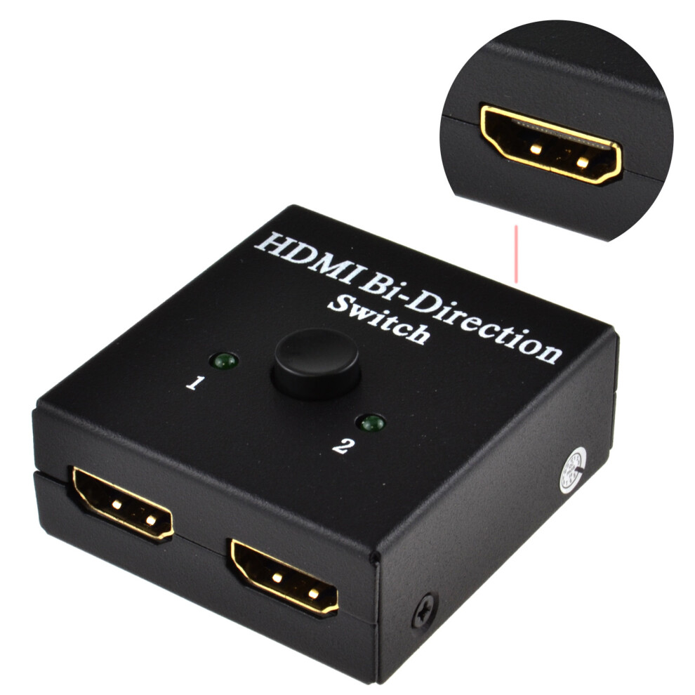 Kenable 4K Hdmi Bi Directional Switch Or 2 Way Splitter 1 Device 2 Tvs