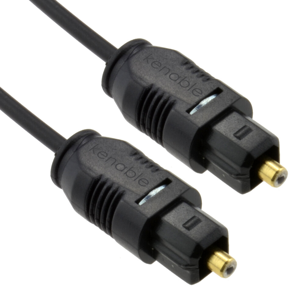 kenable TOS Link TOSLink Optical Digital Audio Cable 2.2mm Lead  0.3m