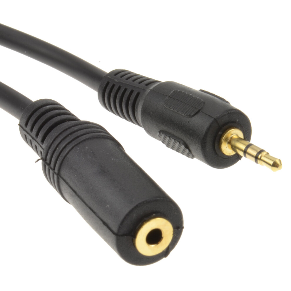 kenable 2.5mm Stereo Jack Plug to 2.5mm Jack Socket Extension Cable 5m