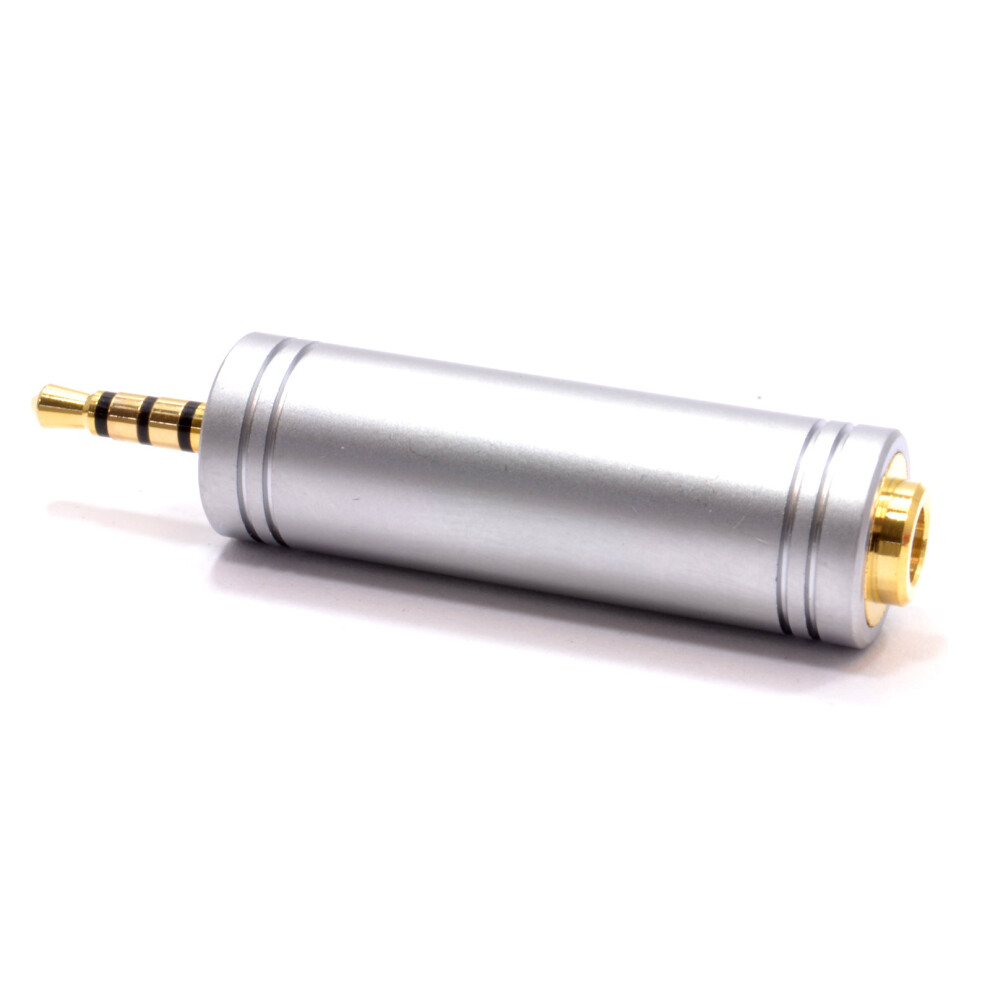 kenable 2.5mm 4 Pole Male Plug to a 3.5mm Stereo Socket All Metal Adapter